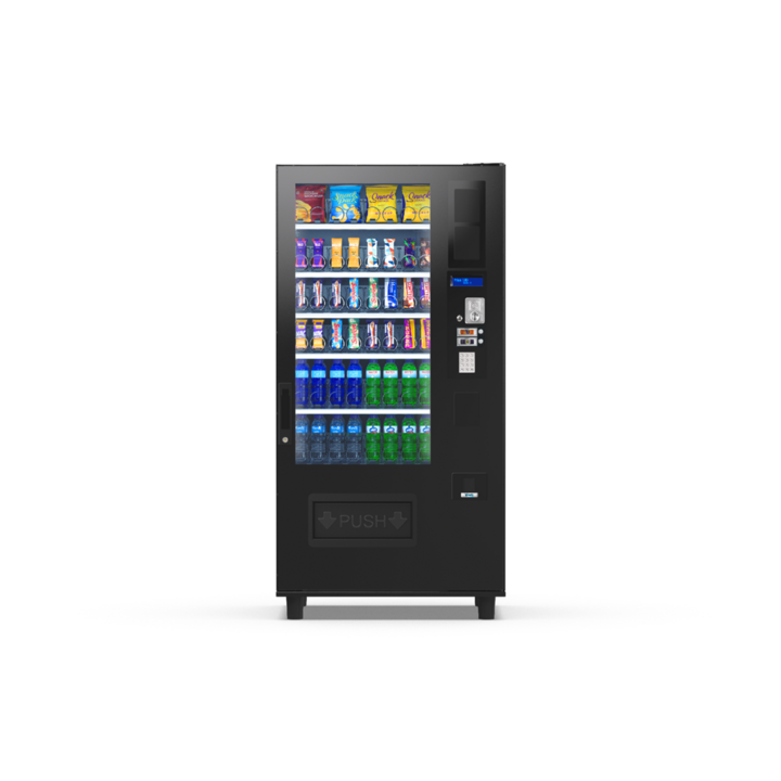 G-Snack BUDGET 8 Combi, Frontansicht: Kombiautomat für Snacks und gekühlte Getränke