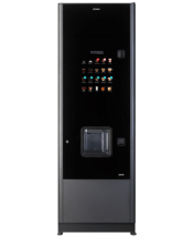 Azkoyen Zensia, Frontansicht: Kaffeeautomat mit Mahlwerk und Bedienfeld